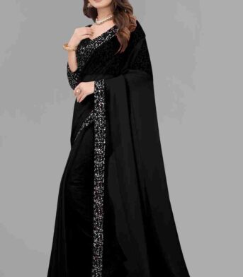 এক্সক্লুসিভ ওয়েটলেস জর্জেট  পার্টি শাড়ি